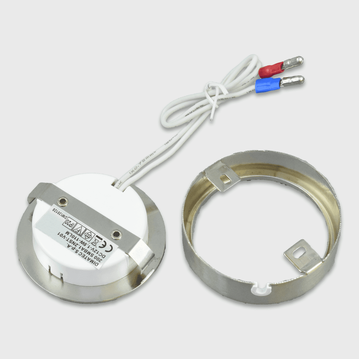 Touch LED Spot 12V 1,55W Warmweiss, Nickel gebürstet